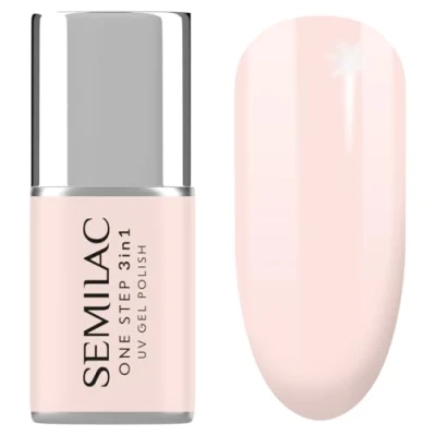 Abbildung von S254 Semilac One Step Hybrid Nagellack 3in1 Rose Beige 5 ml Innovativ UV LED Farblack Nail Polish
