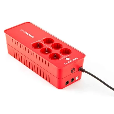 Abbildung von USV SALICRU SPS 850 HOME, Offline, 6 Plugs, 850VA/490W, USB