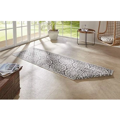 Abbildung von NORTHRUGS Läufer &quot;Jardin&quot;, rechteckig, Wendeteppich, In &amp; Outdoor, Vintage, Balkon, Garten, Wohnzimmer, Flur