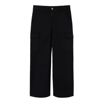 Abbildung von NAME IT Mädchen NKFROSE Wide Twill Cargo 8108 BA NOOS Cargohose, Black, 152