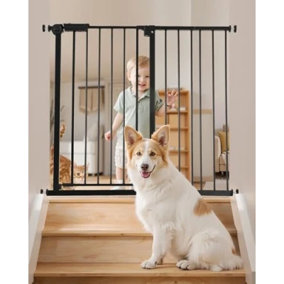 Abbildung von VEVOR Babygitter Hundegitter Trenngitter 65 121,9cm Verstellbare Breite Schwarz