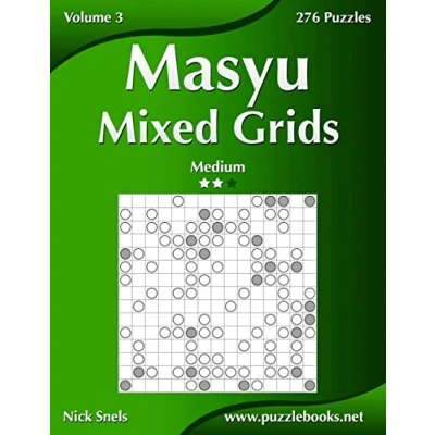 Abbildung von Masyu Mixed Grids Medium Volume 3 276 Logic Puzzles