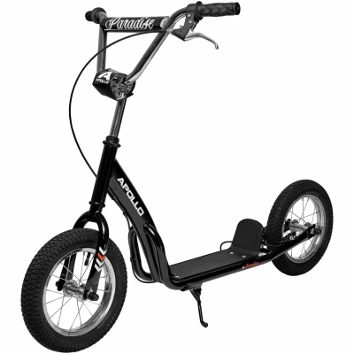 Abbildung von Apollo Scooter Retro Paradise City Roller mit 12,5 Zoll Luftreifen, Tretroller für Kinder und Jugendliche extra breiter Trittfläche