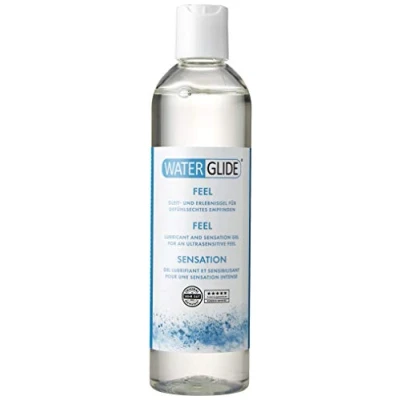 Abbildung von EIS Gleitgel Waterglide Feel, Gleitmittel auf Wasserbasis mit Langzeitwirkung, Intimgel für gefühlsechtes Empfinden, transparent, 300 ml