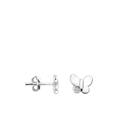 Abbildung von SOFIA MILANI Damen Ohrringe 925 Silber mit Zirkonia Steinen Schmetterling Ohrstecker E1652