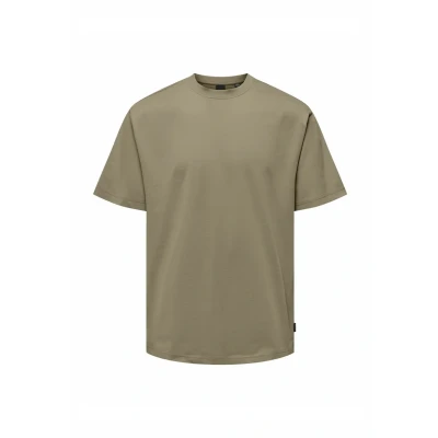 Abbildung von Only &amp; Sons Onsfred SS NOOS Tshirt basic, Herren, Größe: Small, Desert taupe