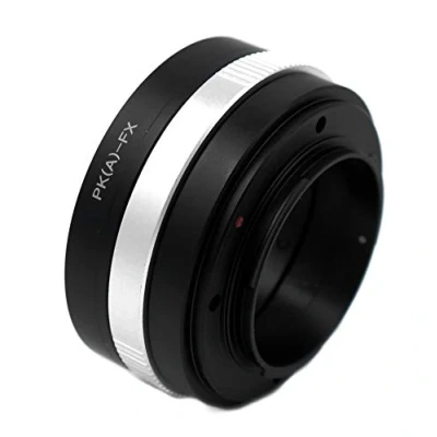 Abbildung von PK(A) FX Objektivadapter kompatibel für Pentax K Objektiv mit Fuji Kamera Adapter