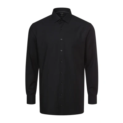 Abbildung von OLYMP Luxor 24/Seven modern fit Hemd Langarm Twill schwarz Gr. 38
