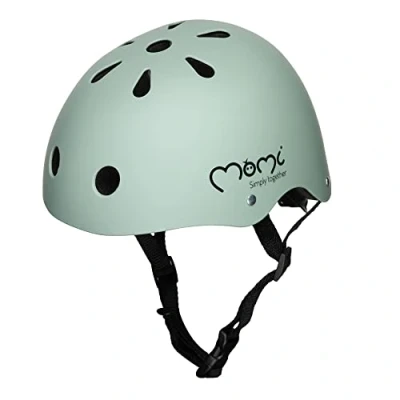 Abbildung von MoMi Mimi Kinderhelm verstellbar, Kopfumfang 48 58 cm (1 4 Jahre), stoß und schlagfester Fahrradhelm für Kinder, 11 Lüftungsöffnungen, Schaumstoffpolsterung, Einstellbarer Kinnriemen