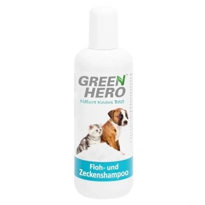 Abbildung von GreenHero Tiershampoo Floh und Zeckenshampoo für Hund &amp; Katze, 250 ml