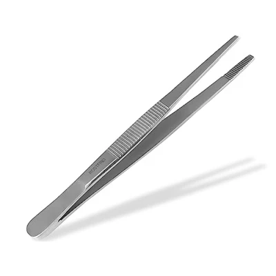 Abbildung von Küchenpinzette, Grillpinzette, Kochpinzette, Pinzette Edelstahl Gerade (9,0 cm)