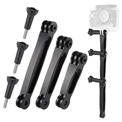 Abbildung von Zocipro 3 in 1 Aluminiumlegierung Verlängerungsarm, Einstellbare Einbeinstativ Halterung, Erweiterungsarm Kompatibel für GoPro 4 5 6 7 8 9,SJCAM und andere Action Kameras