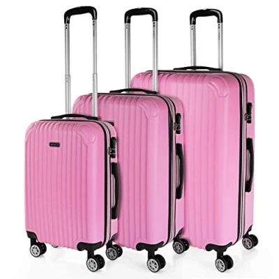 Abbildung von ITACA Gepäck Sets, Reisekoffer, Reisekoffer Set, Kofferset, Hartschalenkoffer, Trolley Luggage Große Auswahl an Koffer &amp; Trolleys für jede Reise! T71500, Rosa