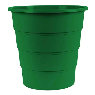 Abbildung von Abfalleimer OFFICE PRODUCTS 16l grün umweltfreundlich 1 Stk.