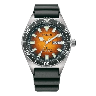 Abbildung von Citizen Automatikuhr NY0120 01ZE, Armbanduhr, Herrenuhr, Damenuhr, Taucheruhr, bis 20 bar wasserdicht