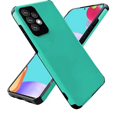 Abbildung von Hülle für Samsung Galaxy A52 5G, A52S 4G, Folmecket stoßdämpfend, flexibel, TPU Gummi, Schutzhülle 5G/A52S 5G/A52 4G(6,5 Zoll) Meerblau
