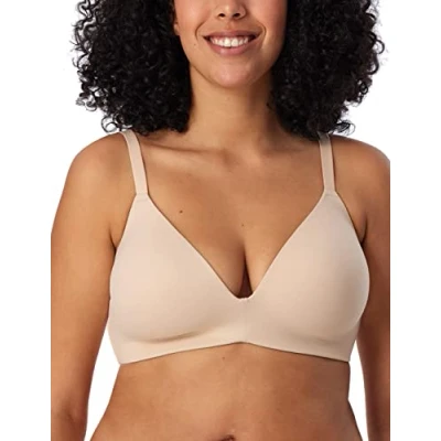 Abbildung von Schiesser Damen BH gepaddet ohne Bügel Invisible Soft, sand_166568, 80A