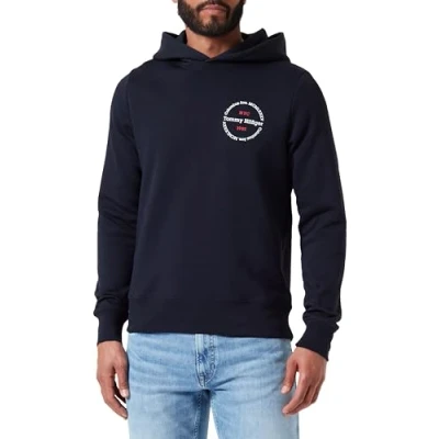Abbildung von Tommy Hilfiger Roundel Hoody Kapuzenpullover, Herren, Größe: XS, Desert sky
