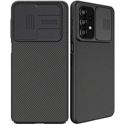 Abbildung von Samsung Galaxy A33 Hülle Kunststoff Nillkin Hard Case/Backcover Handyhülle Schwarz