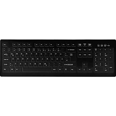 Abbildung von Active Key desinfizierbare Hygiene Tastatur Schwarz