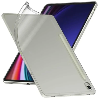 Abbildung von ebestStar Hülle für Samsung Galaxy Tab S9 5G, Silikon Handyhülle Cover, Klar TPU Schutzhülle, Slim Handy Case, Transparent