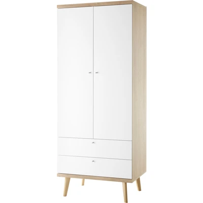 Abbildung von andas Kleiderschrank &quot;MERLE&quot;, im skandinavischen Design, aus FSC zertifiziertem Holzwerkstoff