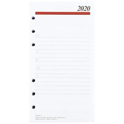 Abbildung von rido/idé 706690020, Tageskalendarium, Zeitplansysteme, 2020, 1 Seite = Tag, Wochenplanung Vor Jeder Woche, Blattgröße 9, 3 x 17, 2 cm