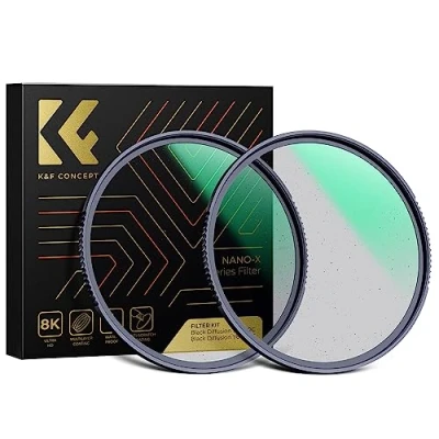 Abbildung von K&amp;F Concept Nano X Serie Black Mist 1/4 Filter &amp; 1/8 Filter，49mm Promist Filtersets Effektfilter Diffusion