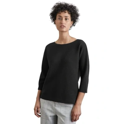 Abbildung von Street One MIT Feiner Struktur Strickpullover, Damen, Größe: 46, Schwarz