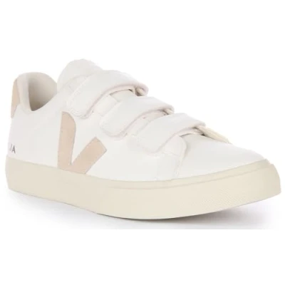 Abbildung von Veja Recife LOGO Unisex Sneaker low extrawhite/natural, Herren, Größe: 45, Extra white/natural Leder und lederimitat