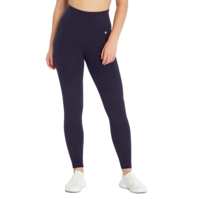 Abbildung von Bally Total Fitness Damen Mid Rise Tummy Control Legging knöchellange, Midnight Blue, Large