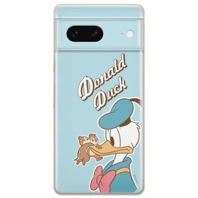 Abbildung von ERT GROUP Handyhülle für Google Pixel 7 Original und offiziell Lizenziertes Disney Muster Donald &amp; Friends 001 optimal an die Form des Handy angepasst, hülle aus TPU