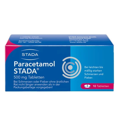Abbildung von Paracetamol STADA 500mg Tabletten 10 St