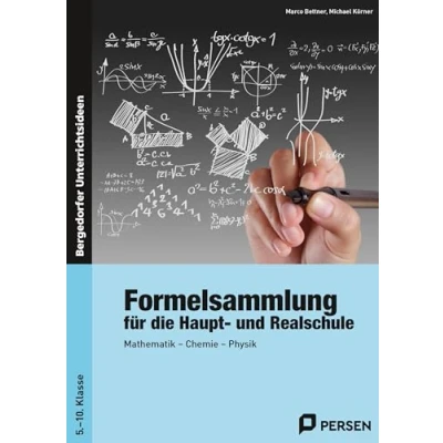Abbildung von Formelsammlung für Haupt und Realschule: Mathematik, Chemie, Physik (5. bis 10. Klasse)