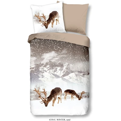 Abbildung von good morning bettwäsche Biber 200 x cm + 2 80 Winter natur, Biber, 3 teilig, 200x200 baumwolle bettbezug