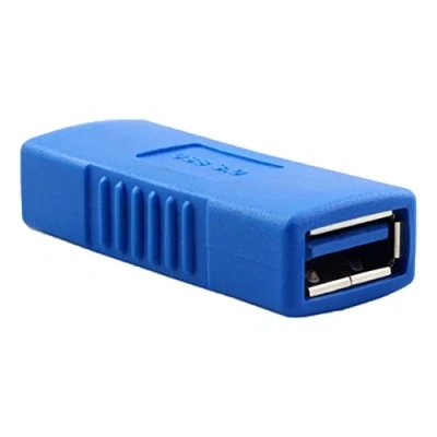 Abbildung von Colorful Adapter USB 3.0 A Buchse/Buchse Kupplung Verbindung Koppler Erweiterung Buchse zu Kabel verbinden verlängern,Schwarz