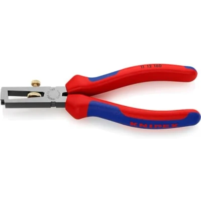 Abbildung von KNIPEX Abisolierzange universal mit Mehrkomponenten Hüllen schwarz atramentiert 160 mm 11 12