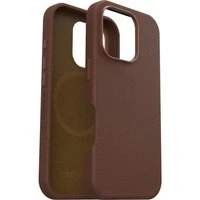 Abbildung von Apple iPhone 16 Pro Hülle MagSafe Kunstleder OtterBox Hard Case/Backcover Handyhülle Braun Shockproof/Stoßfest