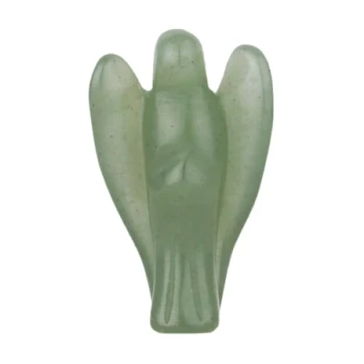 Abbildung von Morella Edelstein Aventurin Engel Glücksbringer Schutzengel zum Mitnehmen 3,5 cm in Samtbeutel