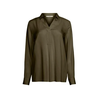 Abbildung von ESPRIT Damen 093EE1F301 Bluse, 355/DARK Khaki, XL