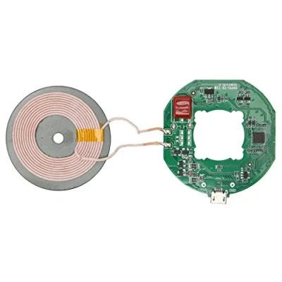 Abbildung von QI Wireless Charger, Standard 3 Charging Coil, Universal Micro Interface Transmitter Module Circuit Board Coil Charger Phone PCBA for DIY