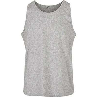 Abbildung von Build Your Brand Herren BB011 Basic Tank T Shirt, Heather Grey, S