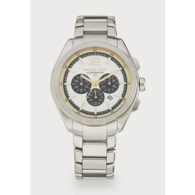 Abbildung von Michael Kors Accelerator Chronograph silvercoloured, Herren, Größe: One Size, Silver coloured