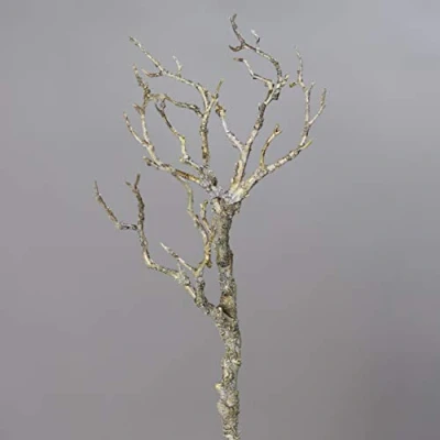 Abbildung von mucplants Künstlicher AST Dunkelbraun 40cm naturgetreuer Dekoast Dekozweig Zweig Kunstast aus Kunststoff