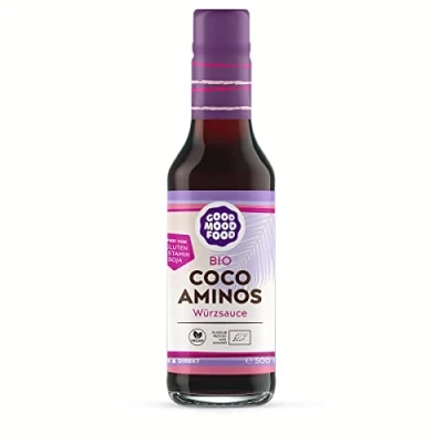 Abbildung von Coco Aminos Würzsauce Bio goodmoodfood 500 ml Sojasauce Alternative Coconut Soy Sauce Vegan Glutenfrei Histaminfrei Sojafrei
