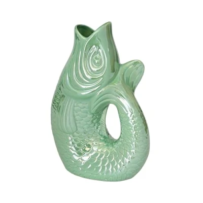 Abbildung von Giftcompany Monsieur Carafon Vase / Karaffe Fisch L rainbow mint 2,7l
