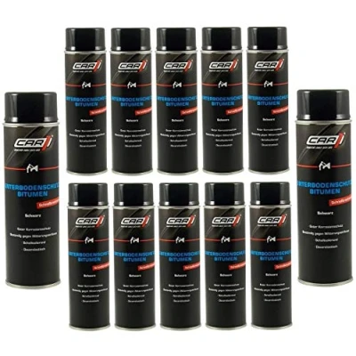 Abbildung von 12x 500ml CAR1 Unterbodenschutz Bitumen Versiegelung, UBS, Steinschlagschutz CO 3612
