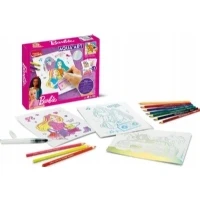 Abbildung von Maped CREATIV Ausmal Set AQUA&#039;ART Barbie Aquarell Aktivität für Kinder Aquarellstift + Wasserpinsel 3 Poster im A4 Format mit Metalleffekten ab 7 Jahren offizielle Lizenz