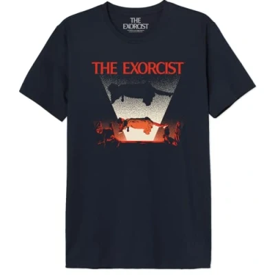 Abbildung von The Exorcist Herren Uxexormts001 T Shirt, Marineblau, S