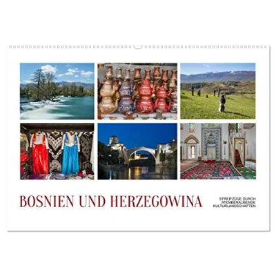 Abbildung von Bosnien und Herzegowina Streifzüge durch atemberaubende Kulturlandschaften (Wandkalender 2025 DIN A2 quer), CALVENDO Monatskalender